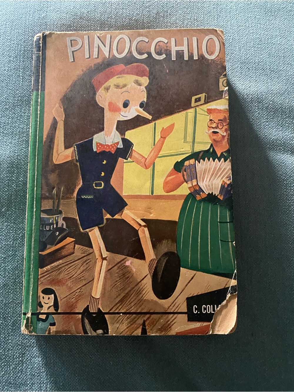 Vintage 1939 Pinocchio Book C Collodi Giant Junior Classics Louise Beaujon Illus
